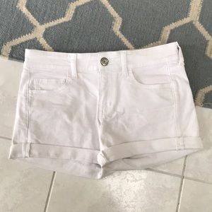 White american eagle denim shorts